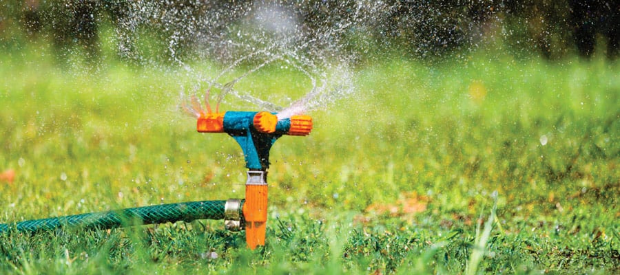 sprinkler system watering