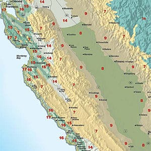 central california map