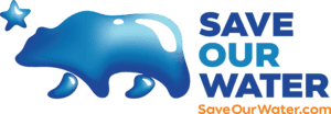 Save Our Water Logo showing Bear