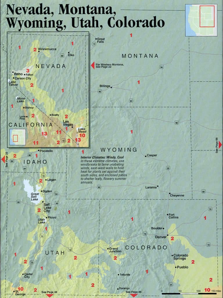 nevada montana wyoming utah and colorado map