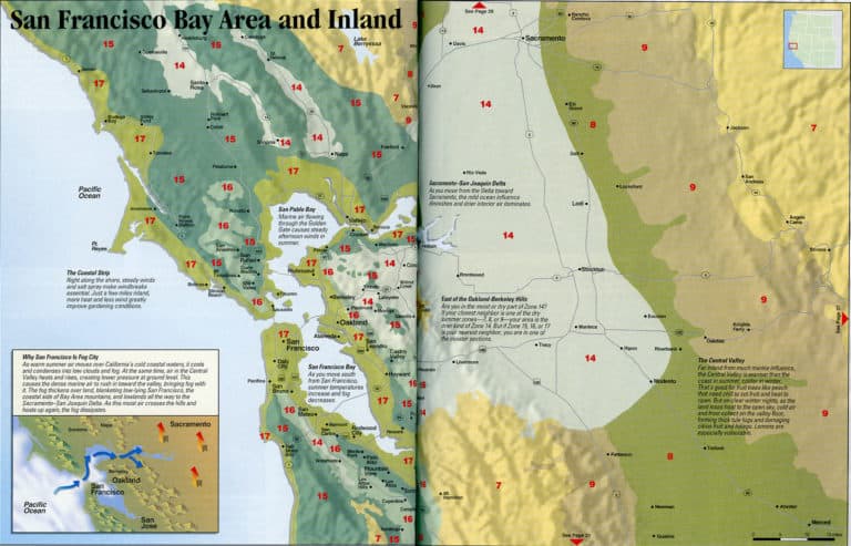 san francisco bay are and inland map