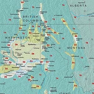 montana washington map